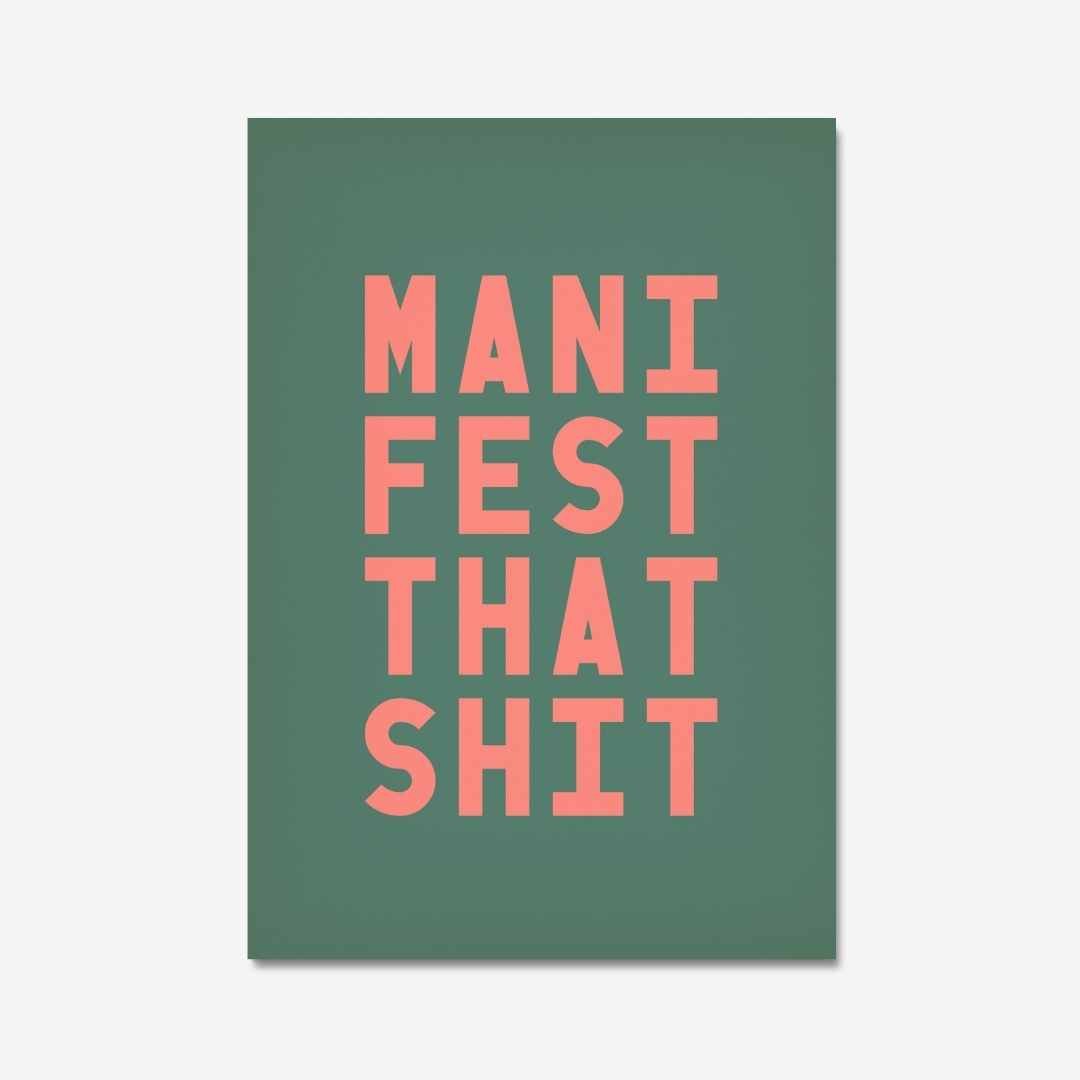 MANIFEST THAT SHIT - Digital Download - burnt peach.