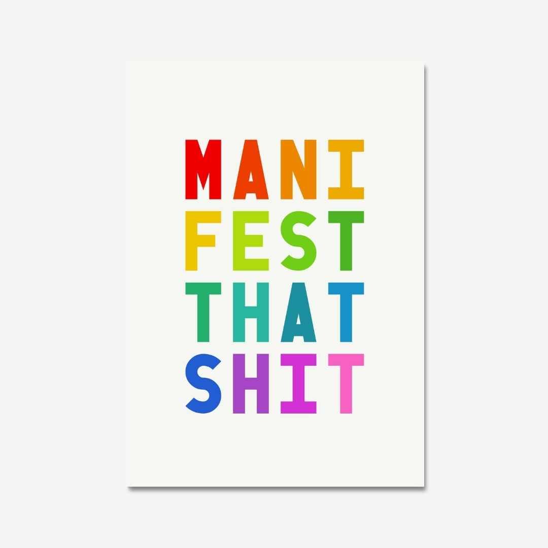 MANIFEST THAT SHIT - Digital Download - burnt peach.