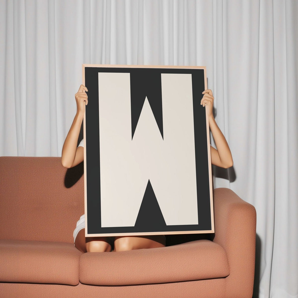 My Type Of A-Z - Digital Download. - burnt peach.