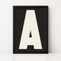 My Type Of A-Z | Framed Letter Print