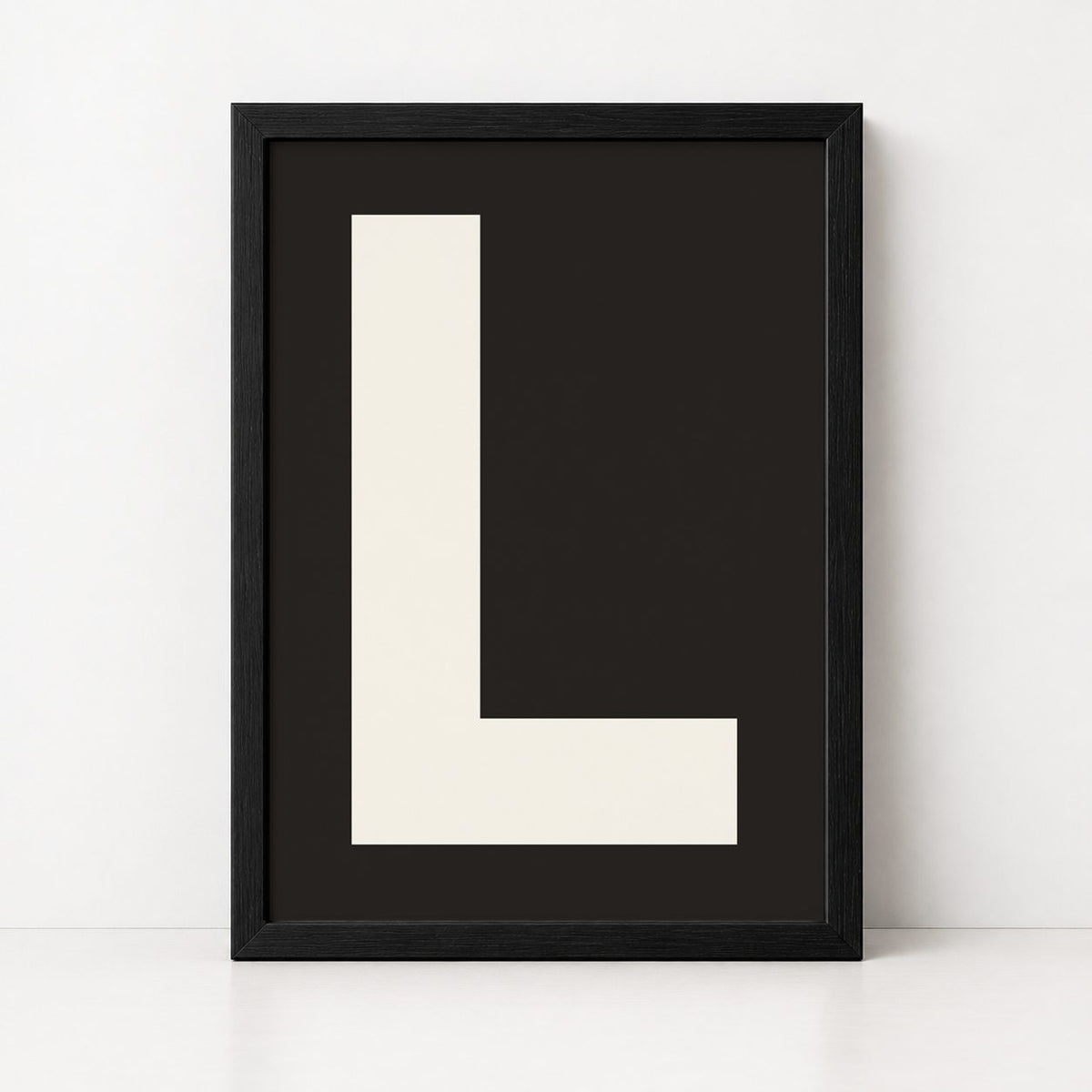 My Type Of A-Z | Framed Letter Print - burnt peach.