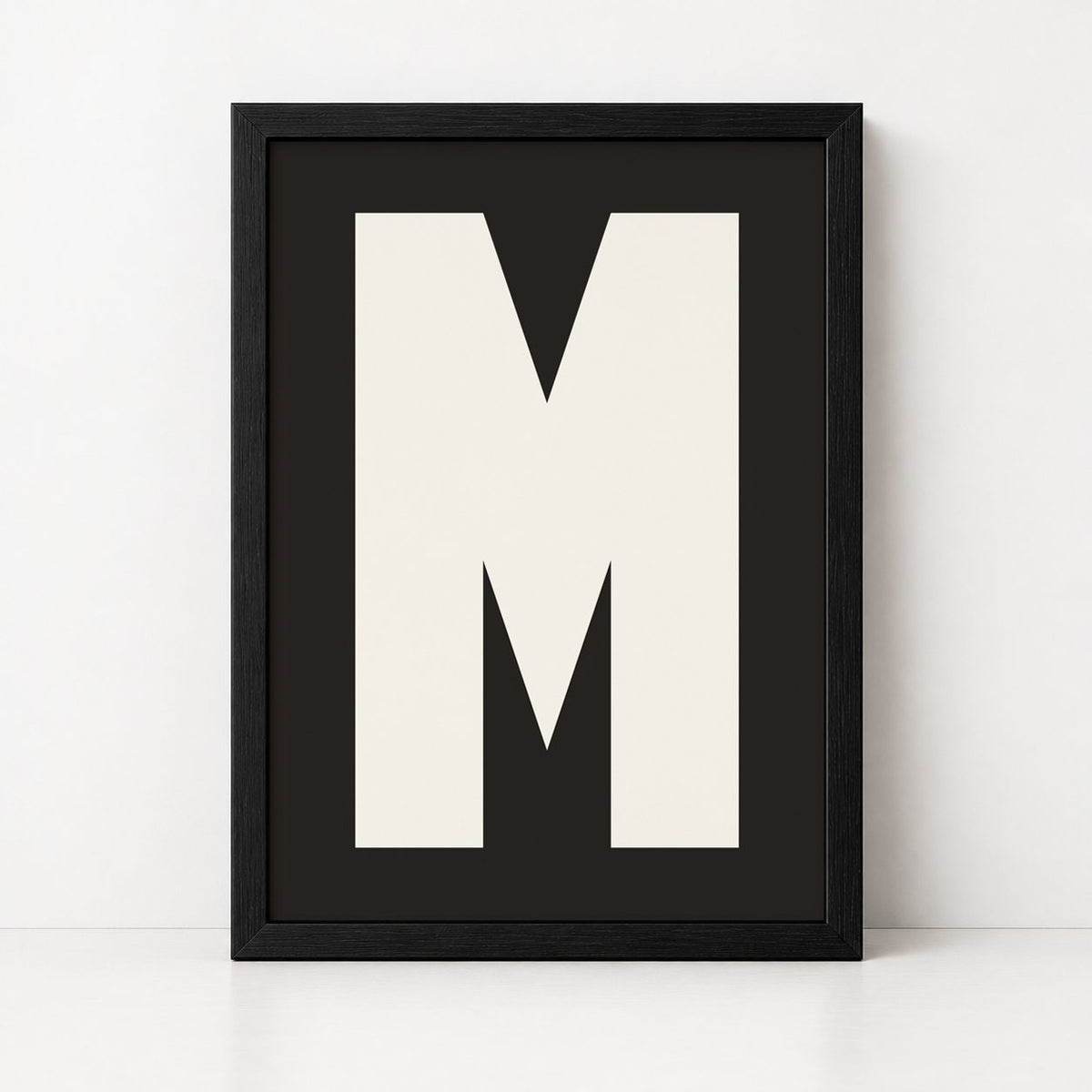 My Type Of A-Z | Framed Letter Print - burnt peach.
