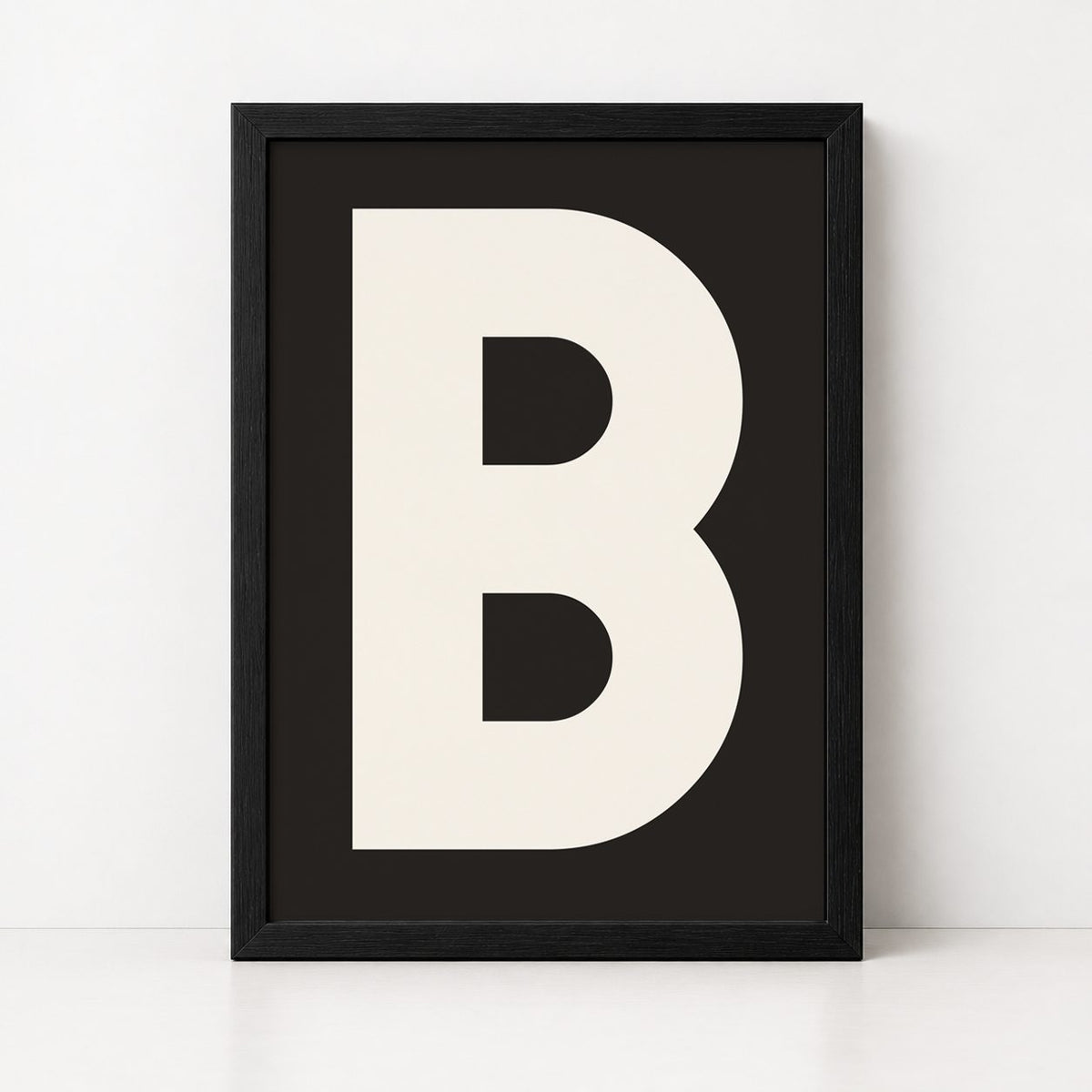 My Type Of A-Z | Framed Letter Print - burnt peach.