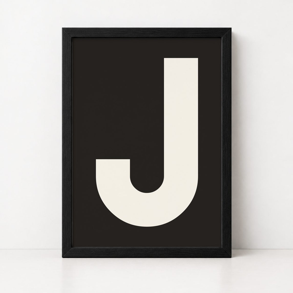 My Type Of A-Z | Framed Letter Print - burnt peach.