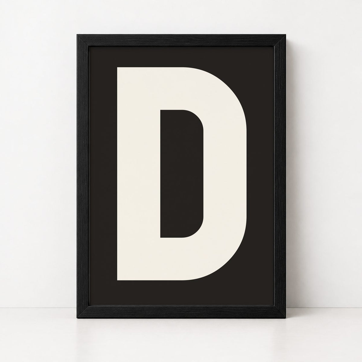 My Type Of A-Z | Framed Letter Print - burnt peach.