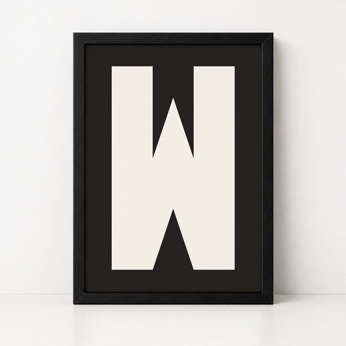 My Type Of A-Z | Framed Letter Print - burnt peach.
