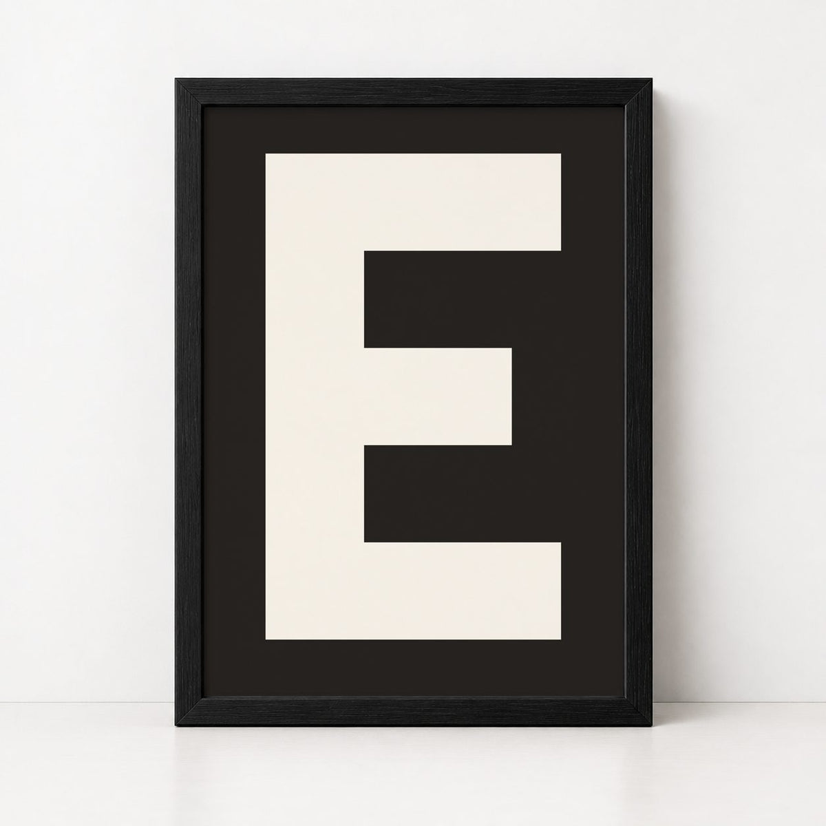 My Type Of A-Z | Framed Letter Print - burnt peach.