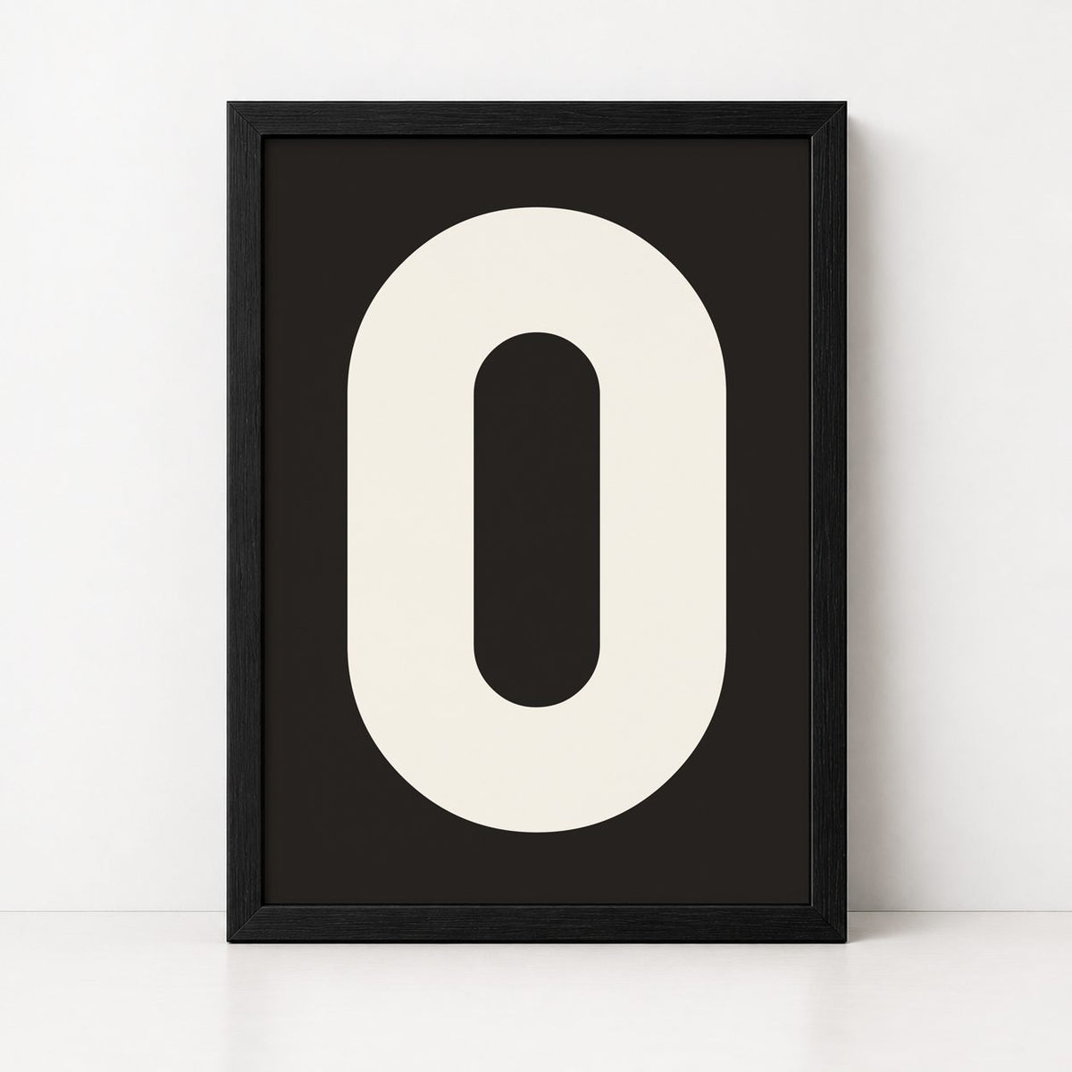 My Type Of A-Z | Framed Letter Print - burnt peach.