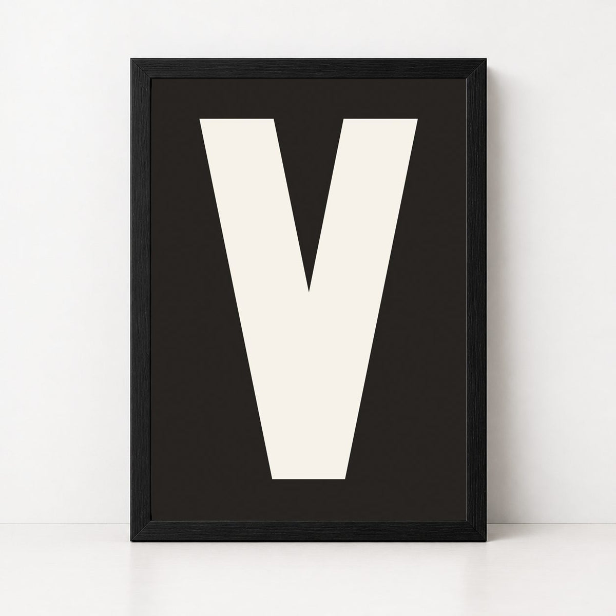 My Type Of A-Z | Framed Letter Print - burnt peach.