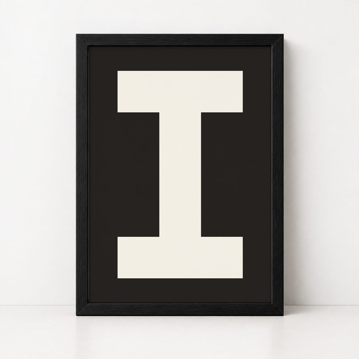My Type Of A-Z | Framed Letter Print - burnt peach.