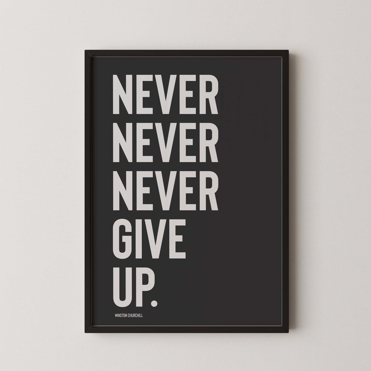 Never Give Up - burnt peach.