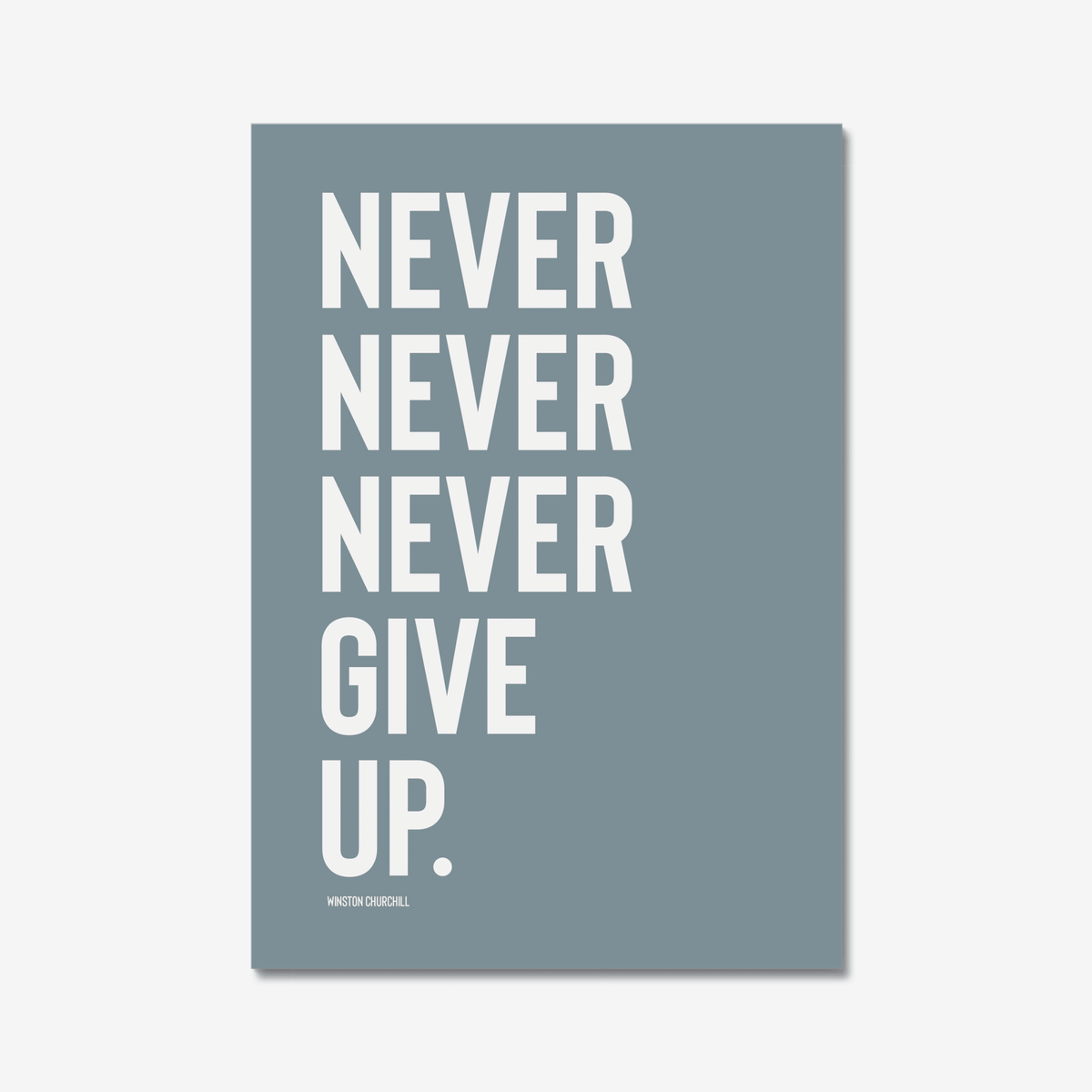 Never Give Up - Digital Download - burnt peach.