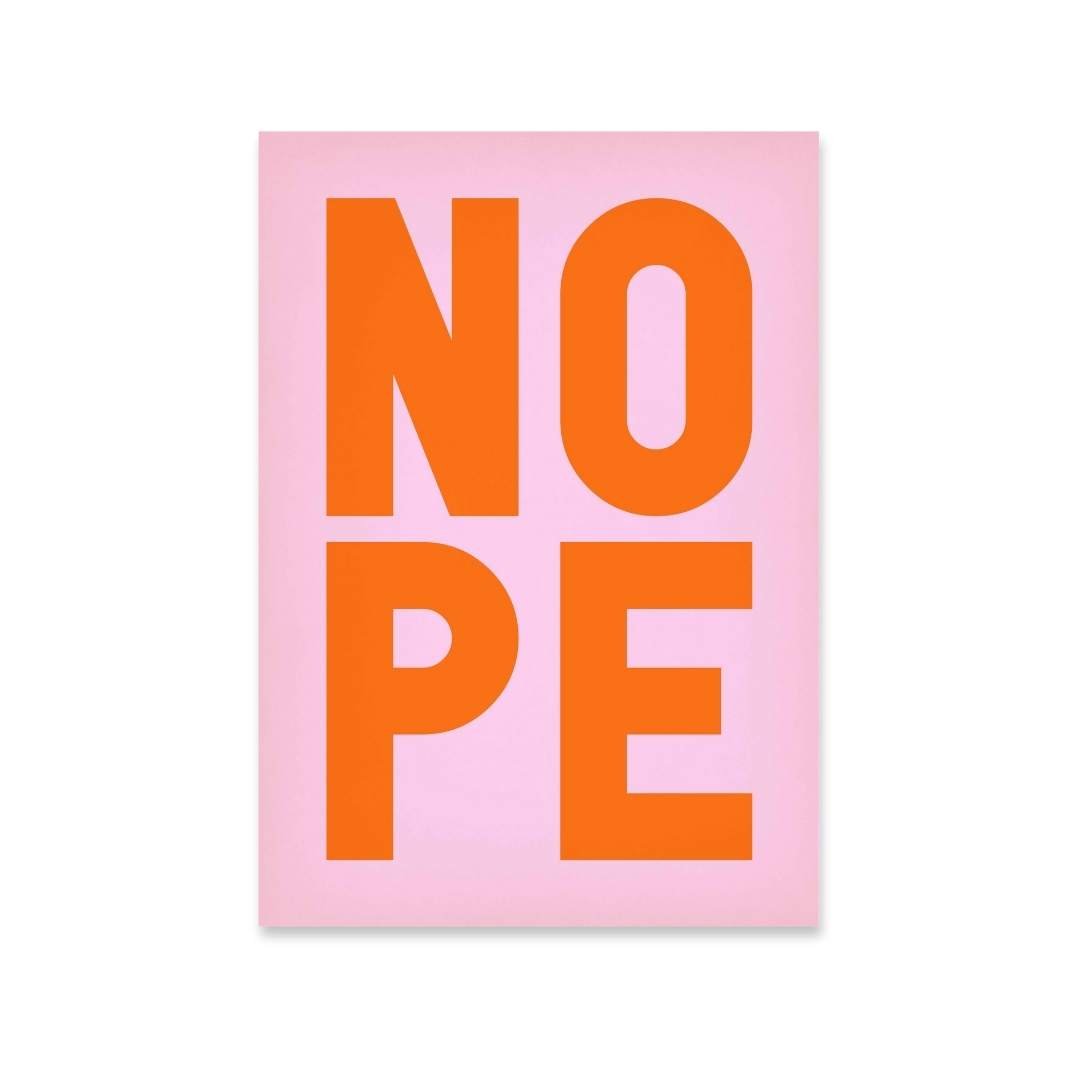 NOPE - burnt peach.