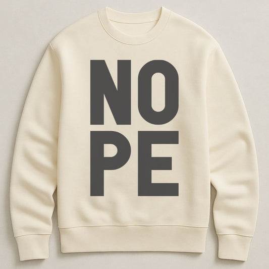 NOPE | Ivory | S - burnt peach.