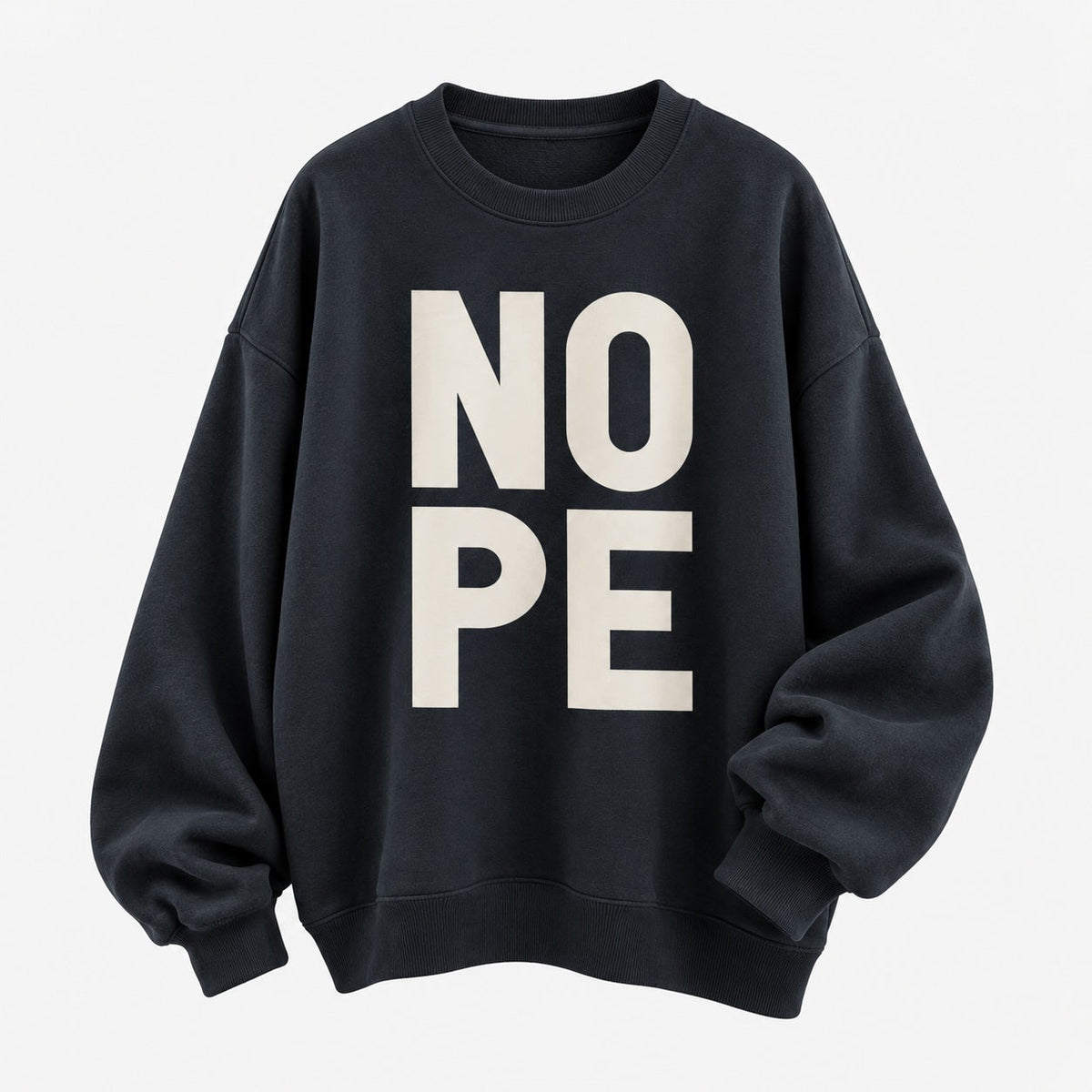 NOPE | Premium Organic Sweatshirt - burnt peach.