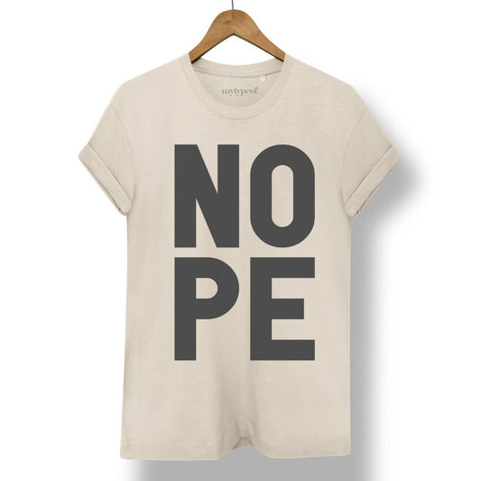 NOPE | Stone | L - burnt peach.