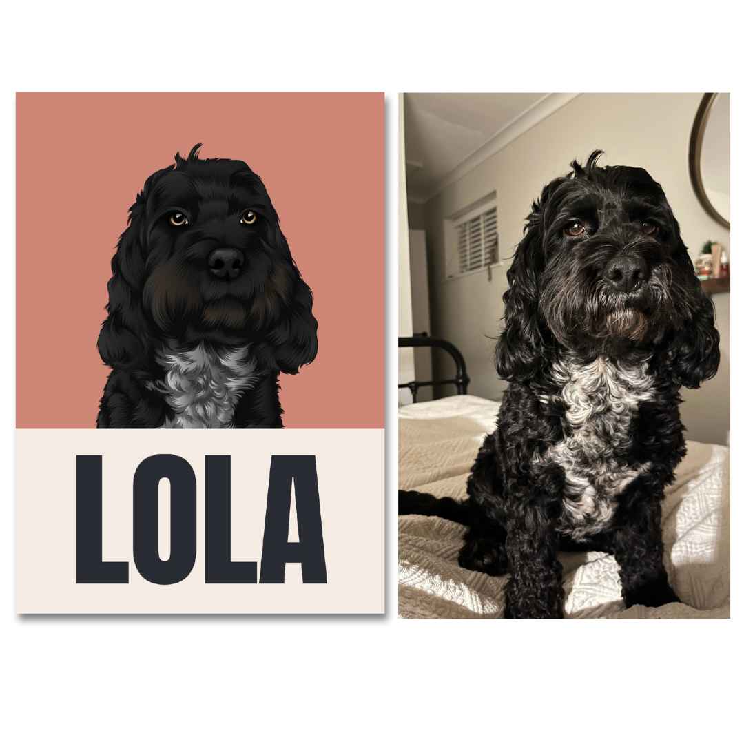 Pawsonality Portraits - burnt peach.