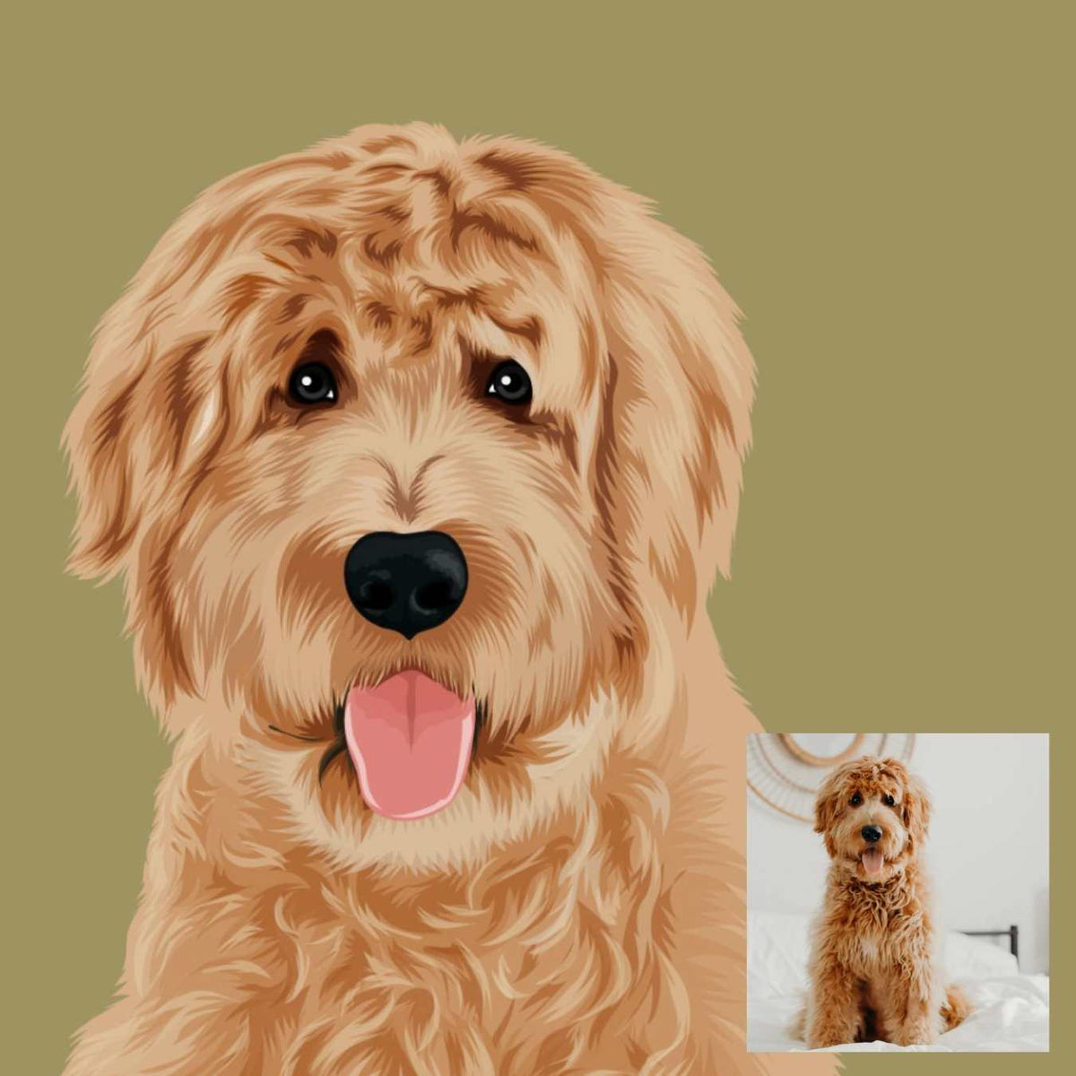 Pawsonality Portraits - burnt peach.