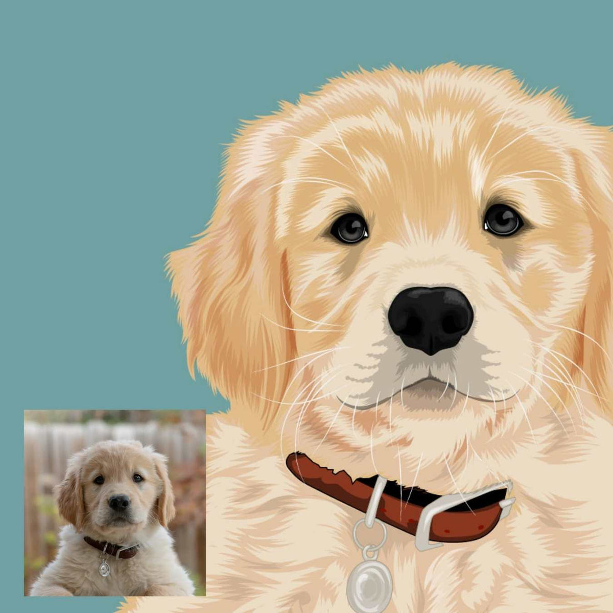 Pawsonality Portraits - burnt peach.