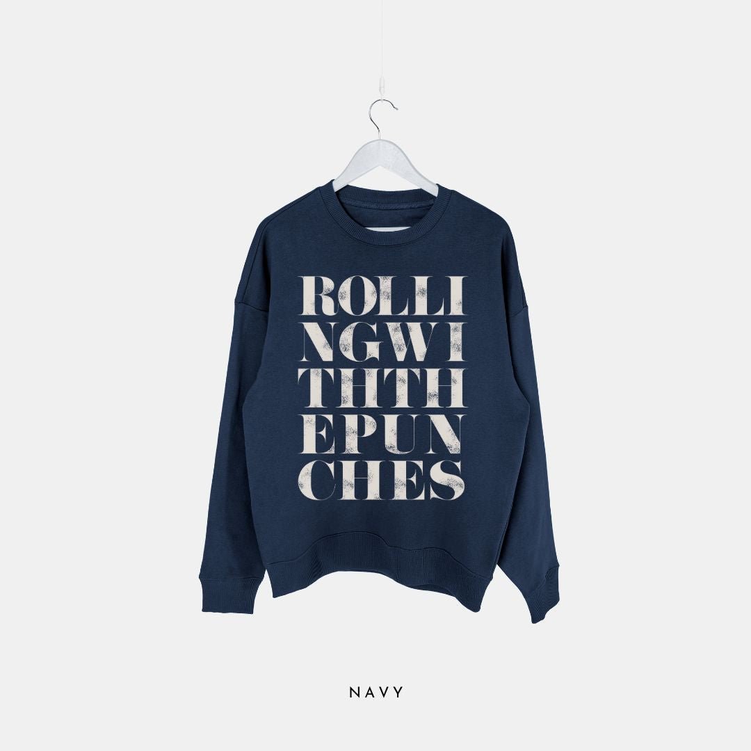 Rolling With The Punches | Premium Organic Sweatshirt - burnt peach.