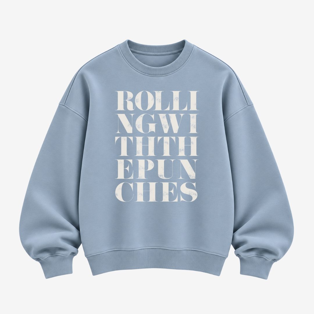 Rolling With The Punches | Premium Organic Sweatshirt - burnt peach.