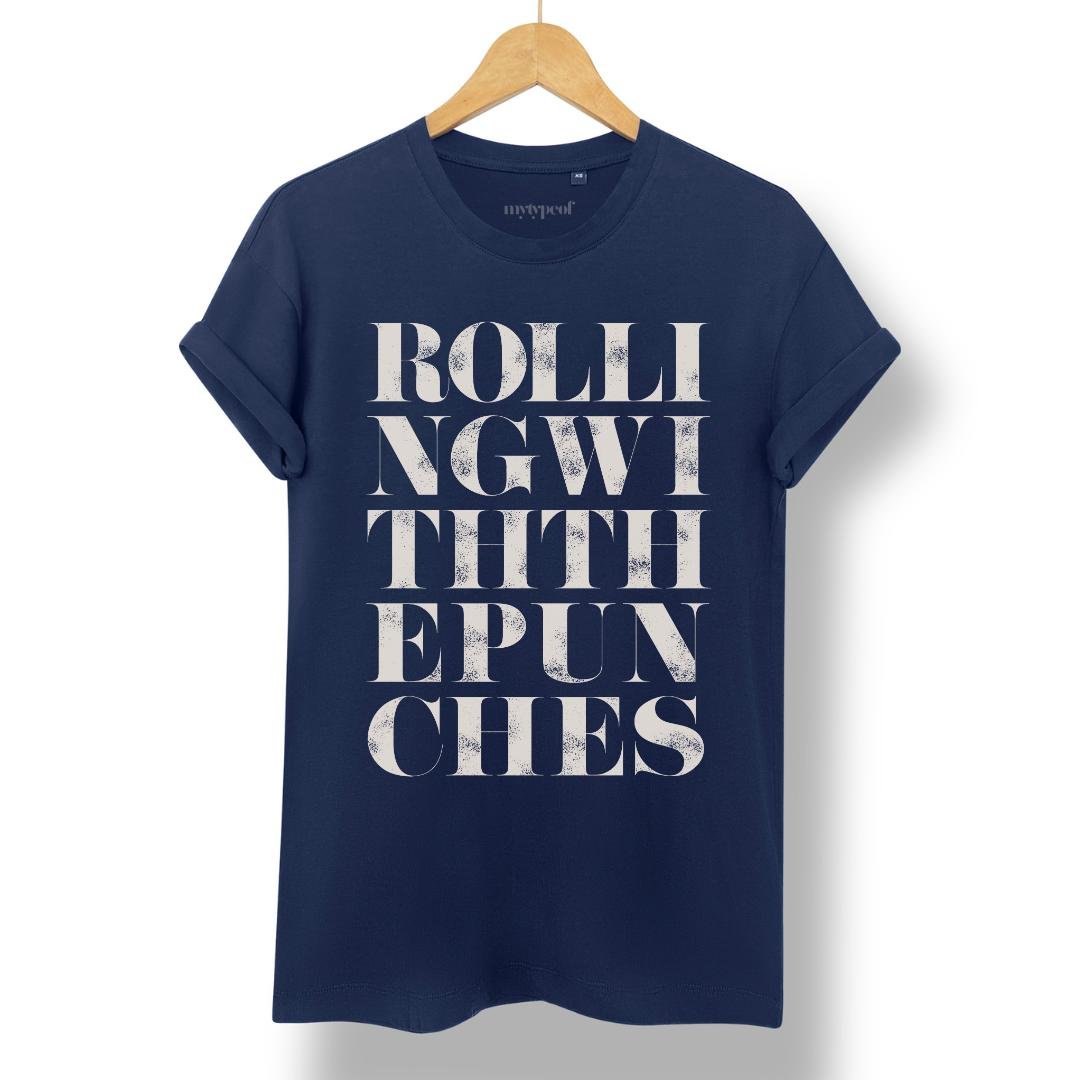 Rolling With The Punches - Tee - burnt peach.