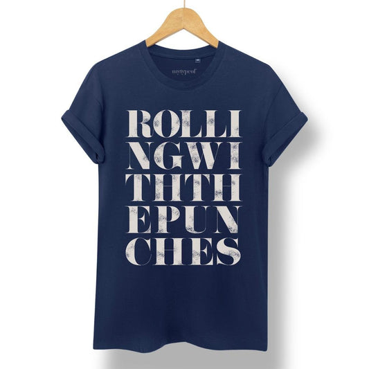 Rolling With The Punches - Tee - burnt peach.
