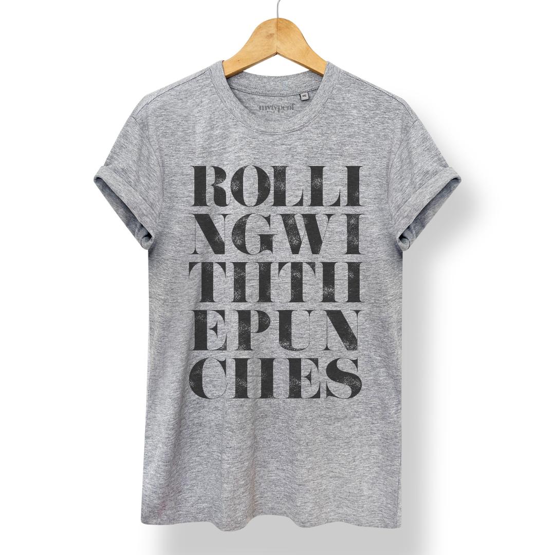 Rolling With The Punches - Tee - burnt peach.
