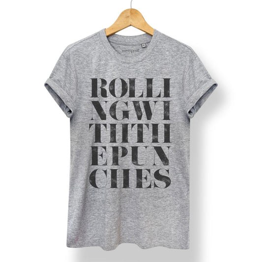 Rolling With The Punches - Tee - burnt peach.