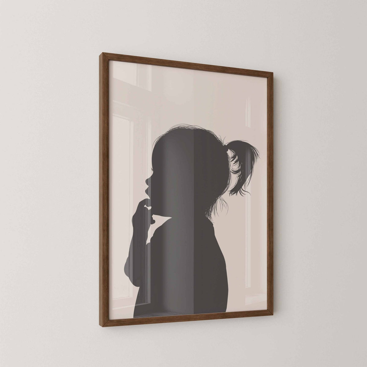 Select SAME SIZE FRAME as Your Print - burnt peach.