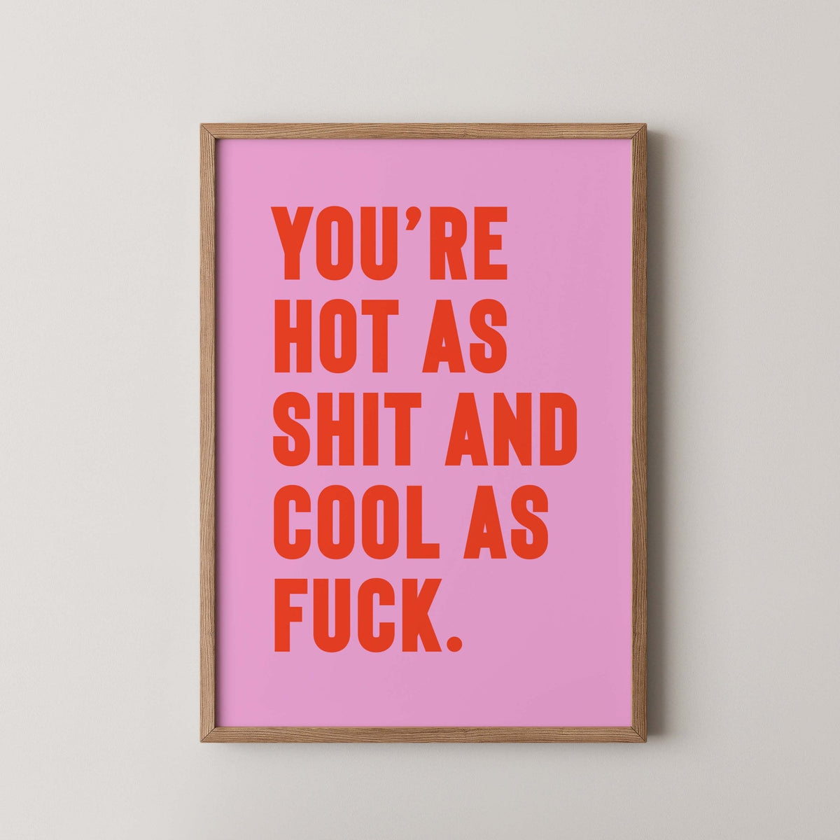 Shit Hot - burnt peach.