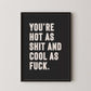 Shit Hot - burnt peach.