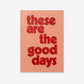 These Are The Good Days | pAInt collection | Digital Download - burnt peach.