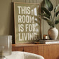 This Room Is For Living - burnt peach.
