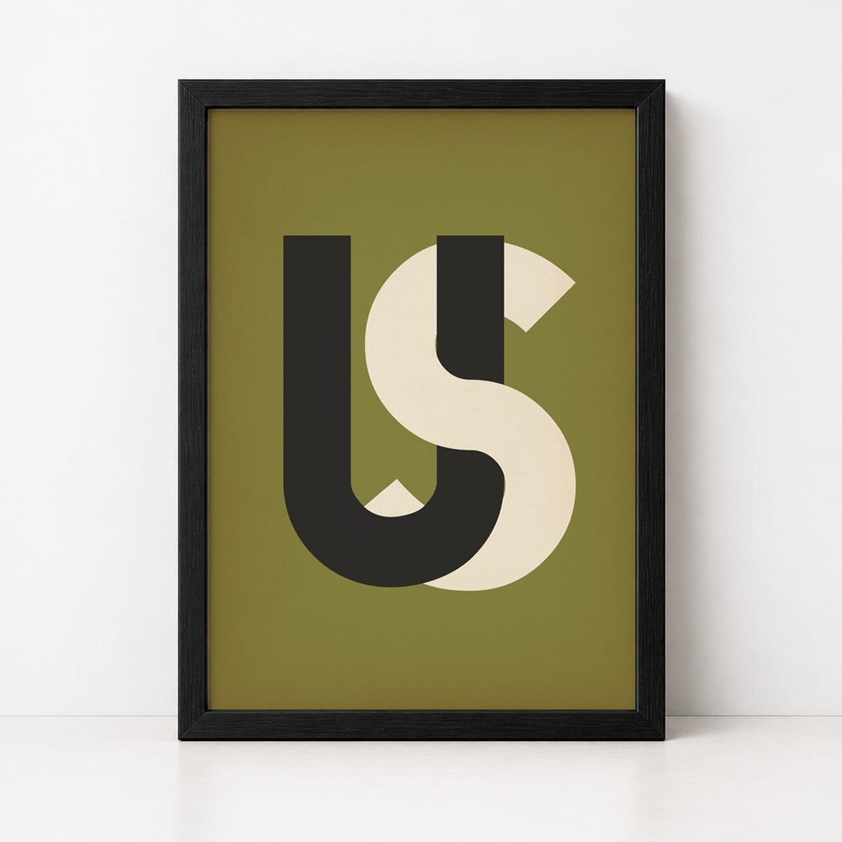 US | Framed Print - burnt peach.