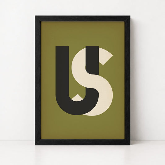 US | Framed Print - burnt peach.