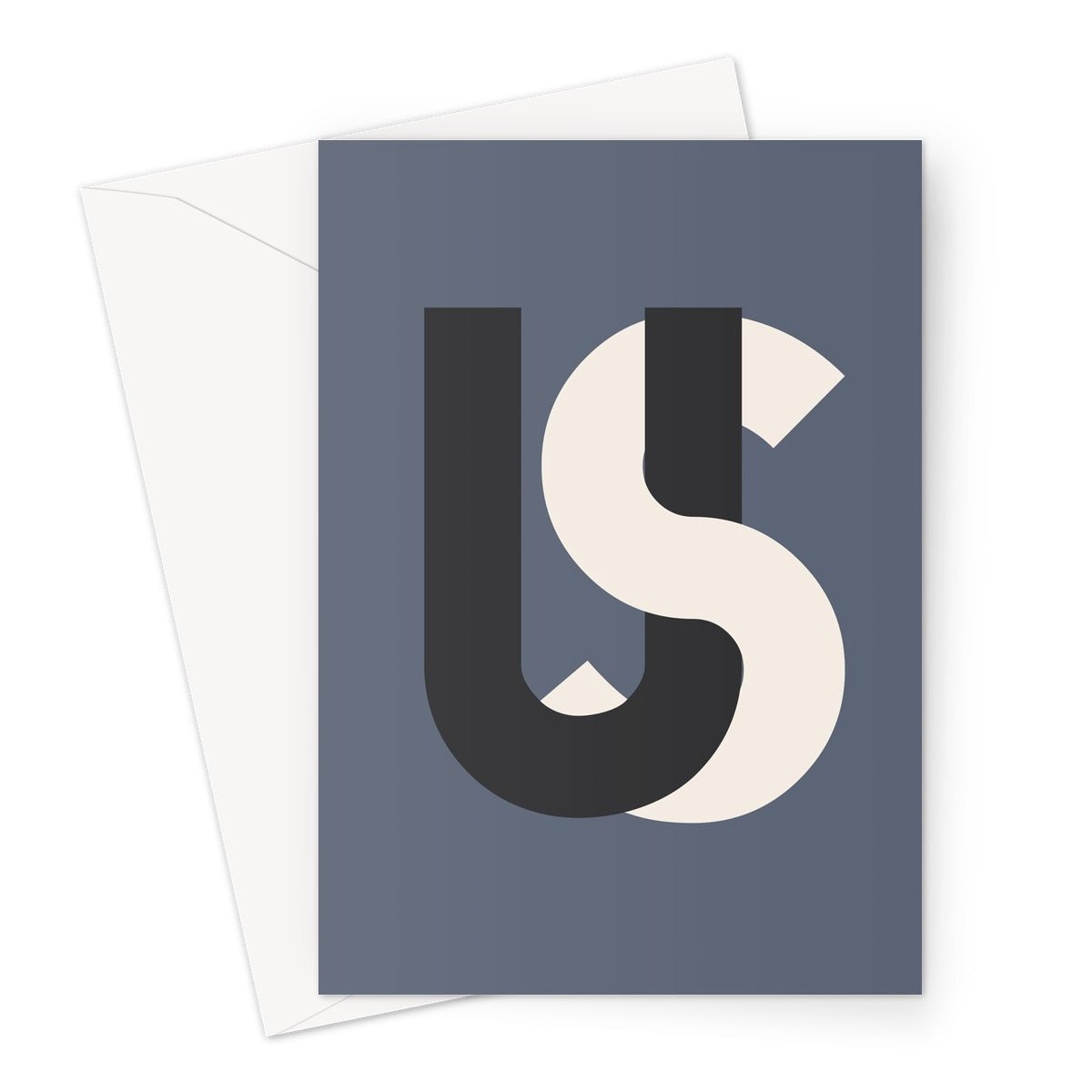 US - Steel Greeting Card - burnt peach.