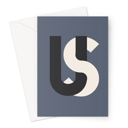 US - Steel Greeting Card - burnt peach.