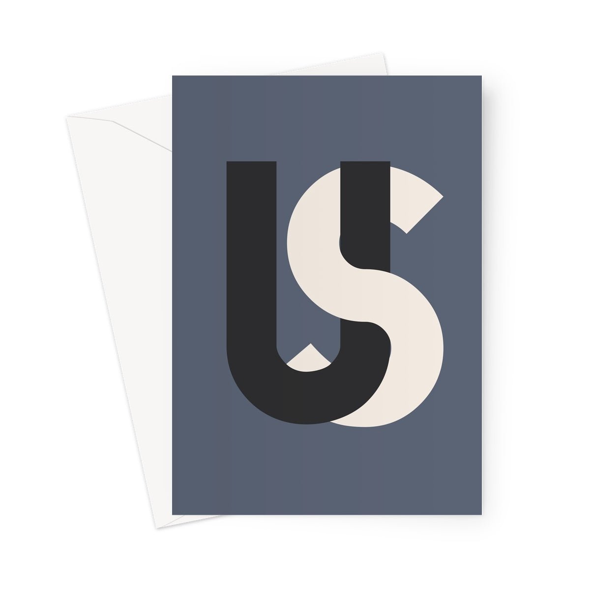 US - Steel Greeting Card - burnt peach.