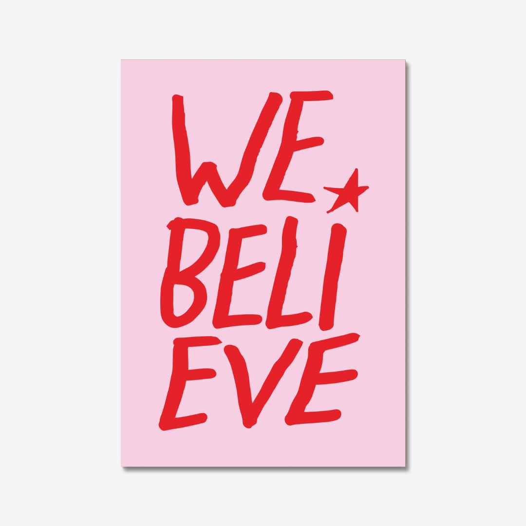 We Believe... - burnt peach.