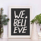 We Believe... - burnt peach.