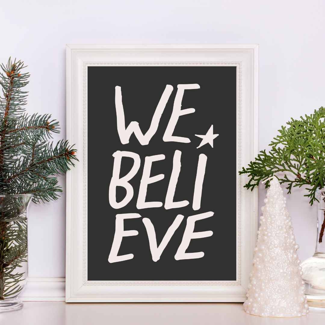 We Believe... - burnt peach.