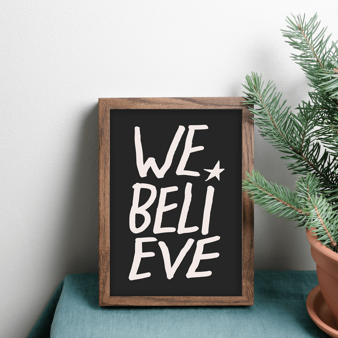 We Believe... - burnt peach.