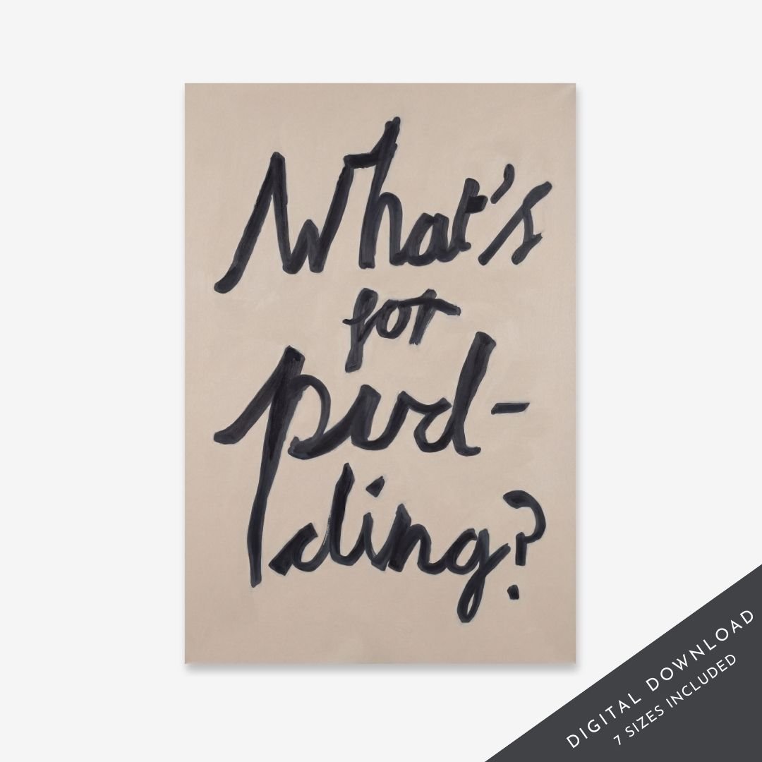 What's for Pudding? - Digital Download - burnt peach.