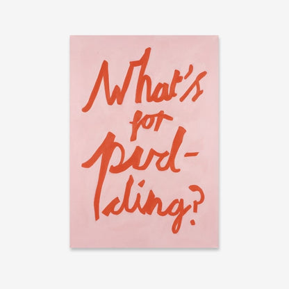 What's for Pudding? - Digital Download - burnt peach.