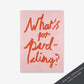 What's for Pudding? - Digital Download - burnt peach.