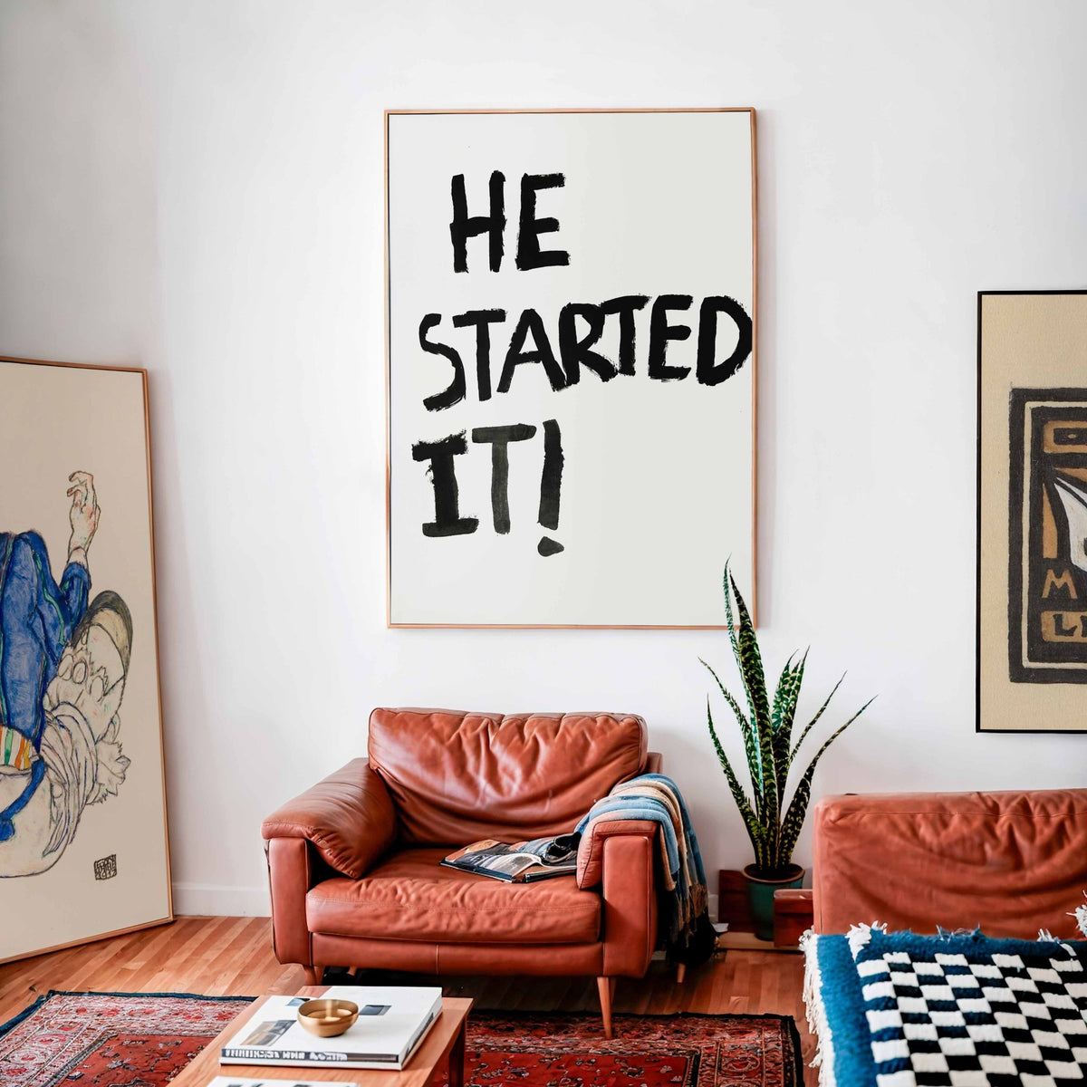 WHO STARTED IT? - burnt peach.
