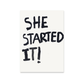 Who Started It? - Digital Download - burnt peach.