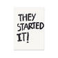 Who Started It? - Digital Download - burnt peach.