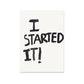 Who Started It? - Digital Download - burnt peach.